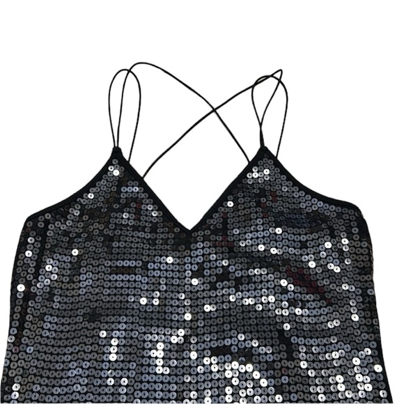 Express One Eleven Sequin Strappy Top - Picture 2 of 4